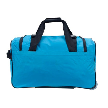 Rockland Rolling Duffel Bag, Black, 22" - color: Turquoise, size: 22"
