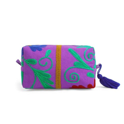 Huar Travel Makeup Bag- Large Capacity Cosmetic Bags for Women - color: Purple