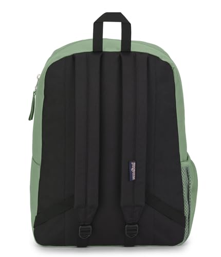 JanSport Cross Town Backpack 17" x 12.5" x 6" - Simple Bag for Everyone with 1 Main Compartment, Front Utility Pocket - Premium Class Accessories - Loden Frost - color: Loden Frost