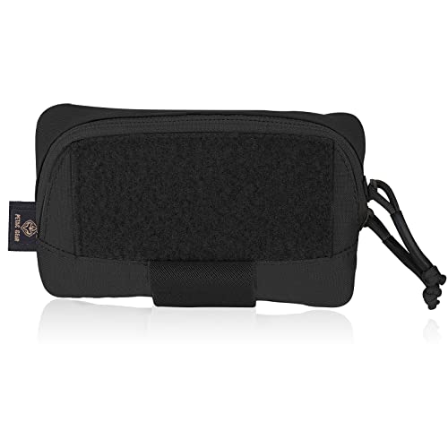PETAC GEAR Tactical Molle Admin Pouch, Small Organizer Pocket for Tactical Vest/EDC Gun Belt/molle Platform. - color: BK