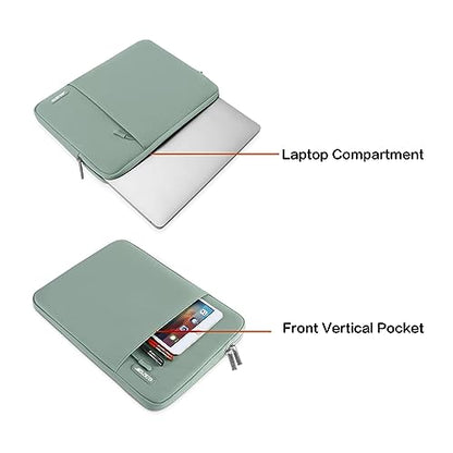 MOSISO Laptop Case 13 inch, Laptop Sleeve Compatible with MacBook Neo/Air/Pro 13 inch with A18/M5/M4/M3/M2/M1 Chip 2026-2016, Polyester Vertical Computer Sleeve Bag with Pocket, Antique Green - color: Antique Green, size: 13 inch