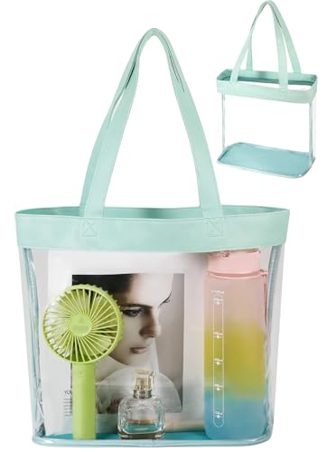 Clear Tote Bag Stadium Approved 12x6x12 12x12x6 Clear Bag for Stadium Events 12 x6 x12 Transparent Purse 12 x 6 x 12 - color: Green