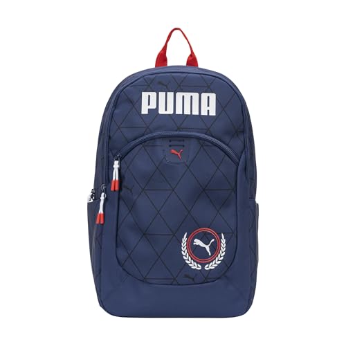 PUMA Rally 300 Backpack, Navy/Red/White, OS - color: Blue Jewel/for All Time Red