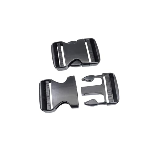 Side Release Buckles Heavy Duty Plastic Buckle Snap Clips Clasps Backpack Buckle Replacement for Strap - style: 2 Inch - 2sets