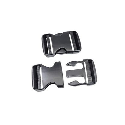 Side Release Buckles Heavy Duty Plastic Buckle Snap Clips Clasps Backpack Buckle Replacement for Strap - style: 2 Inch - 2sets