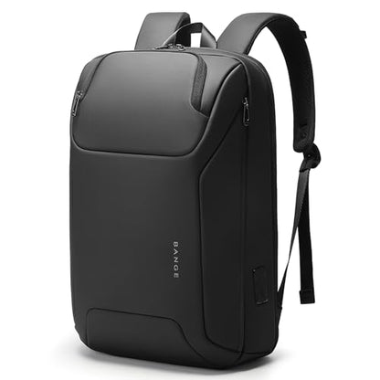 FUTURE AESTHEICS Business Laptop Backpack for Men,Women，15.6 Inch Water Resistant Travel smart Laptop Backpack Carry On Backpack with USB Charging Port，Large Business Work Durable Computer Bag, Black - color: Black