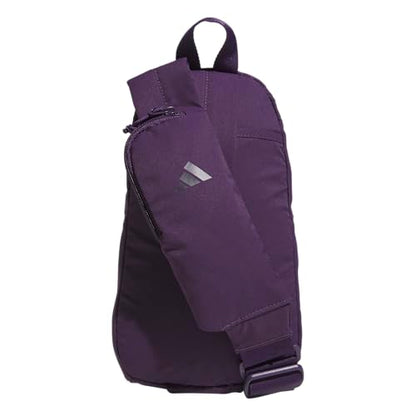 adidas Essentials 3 Crossbody – Sling Bag with Phone Pocket - color: Aurora Plum Purple/Aurora Black