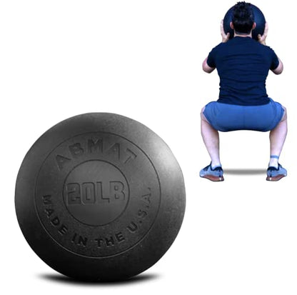 ABMAT Medicine Ball (20) - Indestructible Med Ball for Weighted Wall Balls, slam Balls, HIIT Exercises, Strength Training and Balance Training