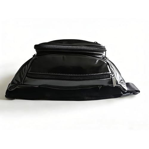 large 6 Pockets Leather Fanny Pack Travel Waist packs Waist Pack Suitable for Outdoor Mountaineering Travel Camping Cycling Running etc Fanny packs (Black) - color: Black 2025 model