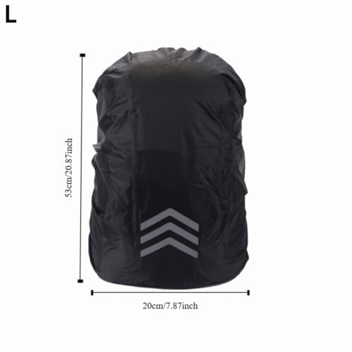 Water Proof Backpack Rain Cover with Reflective Strap Lightweight Oxford Cloth Rucksack Protector for Cycling, Hiking, Mountaineering - size: Strap-L