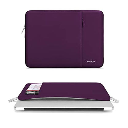 MOSISO Laptop Case 13 inch, Laptop Sleeve Compatible with MacBook Neo/Air/Pro 13 inch with A18/M5/M4/M3/M2/M1 Chip 2026-2016, Polyester Vertical Computer Sleeve Bag with Pocket, Magenta Purple - color: Magenta Purple, size: 13 inch