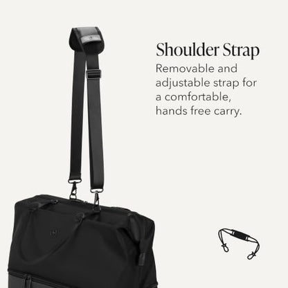 SWISSGEAR Signature Large Hardside Expandable Spinner Luggage & Weekender Tote Set, ABS Construction, TSA-Friendly Lock, Black, 2-Piece Set (27-Inch/Weekender Tote) - color: Black, size: 2-Piece Set (Weekender/27")