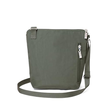 Baggallini Pocket Crossbody Bags for Women 8x8 Small Lightweight Durable Water-resistant Travel Purse W/Rfid - color: Thyme