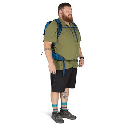 Osprey Talon 22L Men's Lightweight Hiking Backpack - Small Daypack for Travel & Camping, Green Canopy/Pine Leaf, Extended Fit - color: Green Canopy/Pine Leaf, size: 22L - Extended Fit