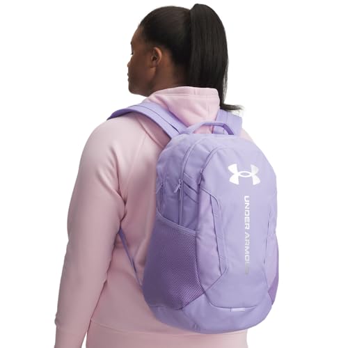 Under Armour Unisex Hustle 6.0 Backpack, (538) Transparent/Transparent/Metallic Silver, One Size Fits Most - color: (538) Transparent / Transparent / Metallic Silver, size: One Size