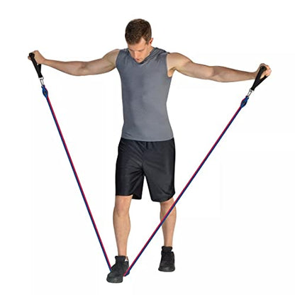 RENEW Total Body Pro – Includes 5 Resistance Bands, Handles, Leg Ankle Straps, Door Anchor and Carry Bag for Fitness, Muscle Training, Home Workouts, Ideal for Shaping the Body for Both Men and Women.