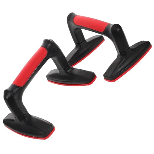 PRETYZOOM 2pcs Push up Bars Floor Push-up Handles Non-slip Plastic Parallettes Strength Training Fitness Equipment Home Gym Workout Chest Muscle Trainer