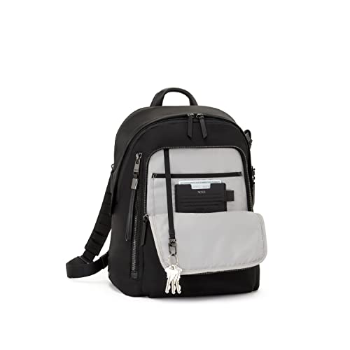 TUMI - Voyageur Halsey Backpack - Travel Backpack - For Business, Fashion, Commute - Holds Up to 14" Screens - Black & Gunmetal - color: Black & Gunmetal Hardware
