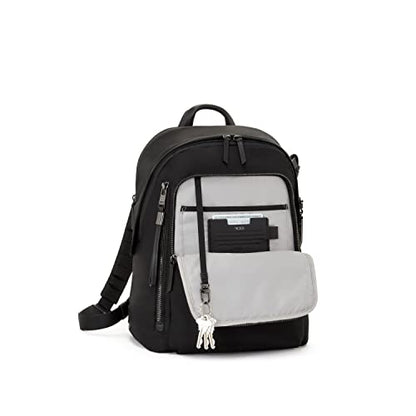 TUMI - Voyageur Halsey Backpack - Travel Backpack - For Business, Fashion, Commute - Holds Up to 14" Screens - Black & Gunmetal - color: Black & Gunmetal Hardware