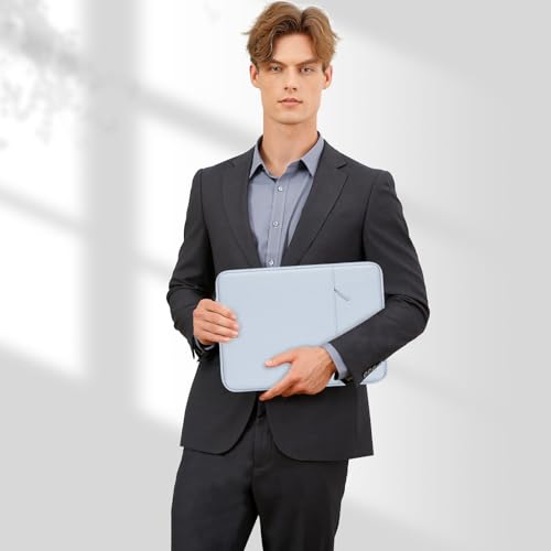 MOSISO Laptop Case 13 inch, Laptop Sleeve Compatible with MacBook Neo/Air/Pro 13 inch with A18/M5/M4/M3/M2/M1 Chip 2026-2016, Polyester Vertical Computer Sleeve Bag with Pocket, Baby Blue - color: Baby Blue, size: 13 inch