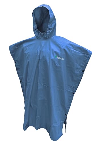 FROGG TOGGS Ultra-lite2 Waterproof, Breathable Rain Poncho, Adult and Youth Sizes - color: Blue, style: Youth