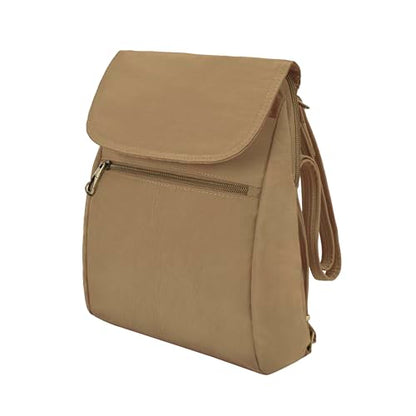 Travelon Anti-Theft Signature Slim Backpack - color: Latte