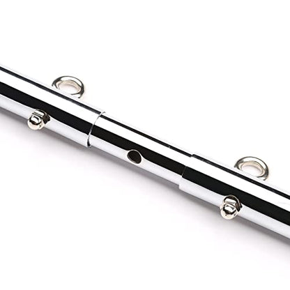 2026 Upgraded Heavy Duty Expandable Spreader Bar – Adjustable PU Straps for Pilates, Yoga - style: Silver+BlackLZ