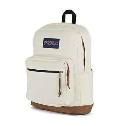 JanSport Right Pack Backpack - Durable Daypack with Padded 15" Laptop Sleeve, Spacious Main Compartment & Integrated Water Bottle Pocket - Coconut - color: Coconut