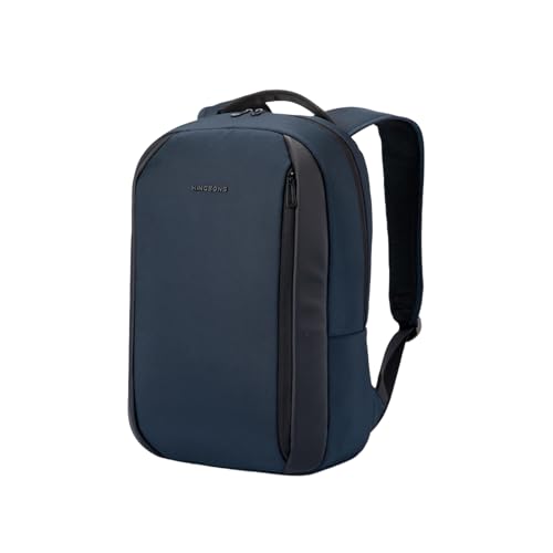 Kingsons 15.6 Inch Laptop Compartment Backpack for Men,Waterproof Slim Durable Business Backpack for Work，Travel (KS25458-Blue-US-1) - color: Ks25458-blue-us-1