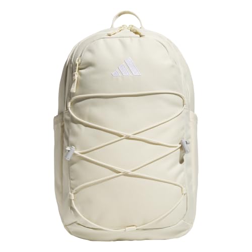 adidas Amplifier School Backpack 27L - color: Warm Vanilla Yellow/White/Bungee