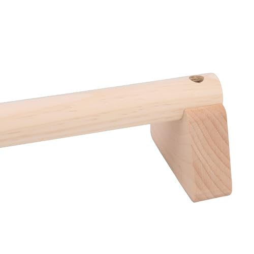 2Pcs Beech Wood Push Up Bars, Versatile Design for Inverted Push Ups Parallel Bar Support Balance Beam, with Anti Slip Hand Rubbers, for Home Workout Training - size: 30cm