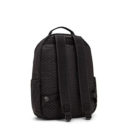 Kipling Women's Seoul 15" Laptop Backpack, Durable, Roomy with Padded Shoulder Straps, Built-In Protective Sleeve - color: Signature Emb, size: 12.75''L x 17.25''H x 8''D