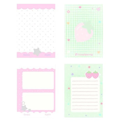 Binder Cute | M5 6-Hole Transparent Cute Binder | School Note Supplies - for School Home Study Work Business Travel Daily Weekly Monthly Filing Desk Backpack Purse Tote