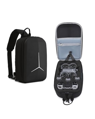 Carring Case for DJI NEO 2 Bag Backpack Messenger Chest Portable Storage Shoulder Bag for DJI NEO 2 Drone, RC-N3 Remote Controller, Battery Charging Hub and Accessories