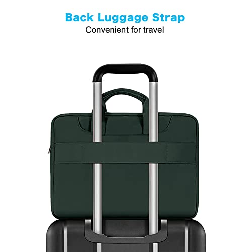 MOSISO 360 Protective Laptop Bag 15.6 inch, 15-16 inch Computer Bag Compatible with MacBook Air 15 inch/Pro 16 inch, HP,Dell,Lenovo,Asus,Notebook, Laptop Carrying Case with Strap&Handle, Emerald Green - color: Emerald Green, size: 16 inch