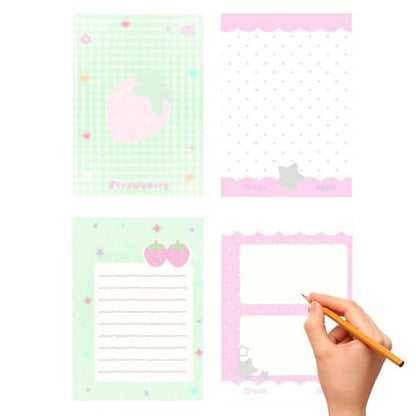 Clear Binder,6-Hole M5 Clear Portable Cute Binder | Pocket Journal Planner - for Journal Planner Daily Weekly Monthly Study Work Business Travel Home Office Desk Backpack Purse