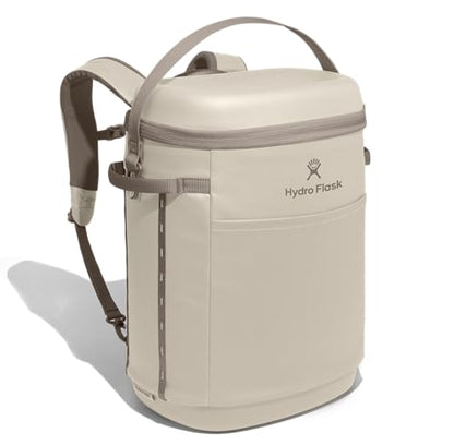 Hydro Flask Carryout Cooler Backpack - Insulated Portable Soft Cooler - 22 L Capacity in Oat - color: OAT, size: 22 L, style: Cooler Backpack