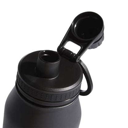 adidas Metal Water Bottle 1L - color: Black/Silver Metallic