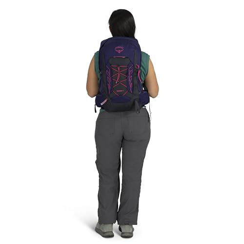 Osprey Tempest 11L Women's Lightweight Hiking Backpack - Small Daypack for Travel & Camping, Deep Fig/Hotspot Pink - color: Deep Fig/Hotspot Pink, size: 11L - Standard Fit