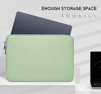 Laptop Sleeve 17 17.3 inch, Padded Travel Case for HP 17 inch Laptop/Envy 17 / Pavilion 17, Water-Resistant Portable Computer Protective Pouch Bag -Mint Green - color: Mint Green