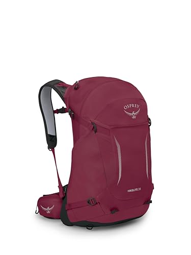 Osprey Hikelite 28L Lightweight Hiking Backpack - Durable Travel Daypack with Rain Cover for Men and Women, Chameleon/Black, M/L - color: Chameleon/Black, size: Medium-Large
