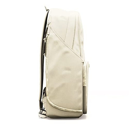 BREVITE The Backpack- Casual daypack backpacks for every function. Compact but spacious 18L aesthetic traveling backpack with laptop compartment. (Tan) - color: Tan