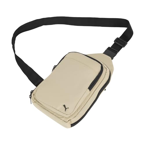 PUMA Women's Doer Sling Backpack with Adjustable Strap, Water Bottle Pocket & Zip Pockets, Sand, One Size - color: Sand