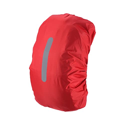 PATIKIL Waterproof Backpack Rain Cover, Non-Slip Backpack Cover with Vertical Reflective Strap Stay Dry for Hiking, Camping, Hunting - color: Red, size: X-Small