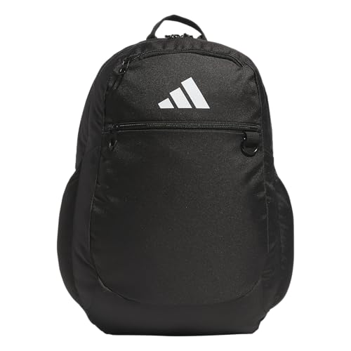 adidas Striker 3 Team Sports Backpack – Daypack for Sports Gym Travel, 36L, Black, OSFA - color: Black