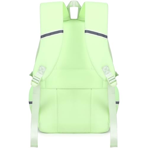 abshoo Big Student Laptop Backpack For College Women Middle High School Teen Girls Bookbag Travel Daypack (Greenyellow) - color: Greenyellow