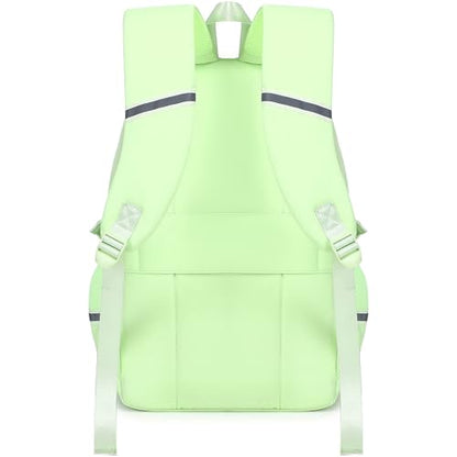 abshoo Big Student Laptop Backpack For College Women Middle High School Teen Girls Bookbag Travel Daypack (Greenyellow) - color: Greenyellow