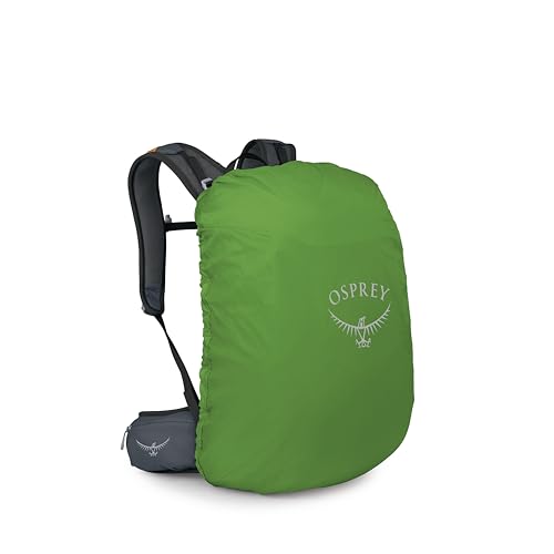 Osprey Hikelite 28L Durable Hiking Backpack - Travel Daypack with Rain Cover for Men and Women, Tungsten Yellow - color: Tungsten Yellow, style: 28l