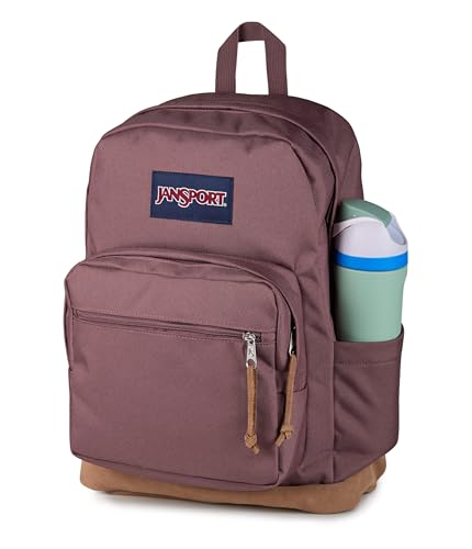 JanSport Right Pack Backpack - Durable Daypack with Padded 15" Laptop Sleeve, Spacious Main Compartment & Integrated Water Bottle Pocket - Mahogany Haze - color: Mahogany Haze