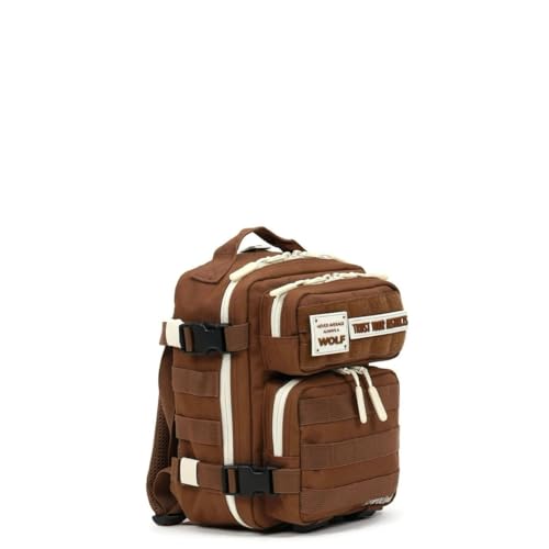 WOLFpak 9L Mini Tactical Backpack (Mocha Brown) | Compact, Small Everyday Carry Bag for Gym & Travel - color: Mocha Brown